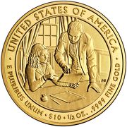 10 Dollars (Sarah Polk; Bullion Coinage) - Reverse