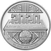 1 Dollar (Women’s Suffrage Centennial) - Reverse