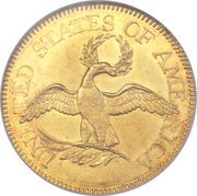 5 Dollars (Liberty Cap / Small Eagle) - Reverse