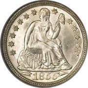 1 Dime "Seated Liberty Dime" (with stars and date arrows) - Obverse