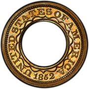 1 Dollar "1852 Gold Dollar" (Pattern; gold) - Obverse