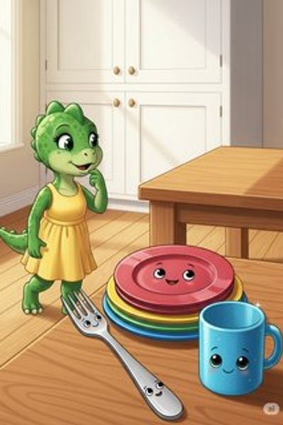 Daisy's New Adventure: The Dish Dilemma! daily life story for 3-6 years children in English featuring warm themes