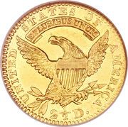 2½ Dollars "Capped Head - Quarter Eagle" - Reverse