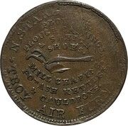 Hard Times Token - N. Starbuck and Son (Troy, NY) - Obverse