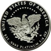 25 Dollars "American Platinum Eagle" (Bullion Coinage) - Reverse