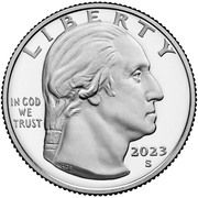 ¼ Dollar "Washington Quarter" (Eleanor Roosevelt) - Obverse