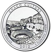 ¼ Dollar "Washington Quarter" (Chaco Culture National Historical Park, New Mexico - Silver Proof) - Reverse