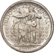 ½ Dollar (Missouri centennial) - Reverse
