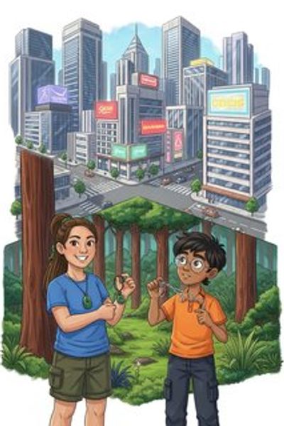 Echoes of the Ancestors adventure story for 7-12 years children in English featuring warm themes