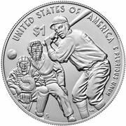 1 Dollar (Negro Leagues Baseball) - Reverse