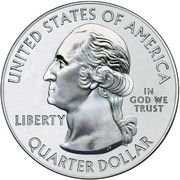 ¼ Dollar "Washington Quarter" (Kisatchie National Forest, Louisiana - Silver 5 oz Bullion) - Obverse
