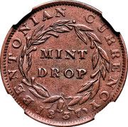 Cent - Hard Times Token - Bentonian Currency (Mint Drop) - Reverse