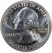 ¼ Dollar "Washington Quarter" (Fort McHenry- Silver 5 oz. Bullion) - Obverse