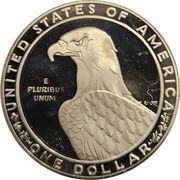 1 Dollar (XXIII Olympiad Los Angeles) - Reverse