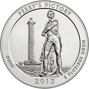 ¼ Dollar "Washington Quarter" (Perry's Victory - Silver Proof) - Reverse