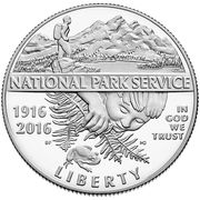 ½ Dollar (100th Anniversary of the National Park Service) - Obverse