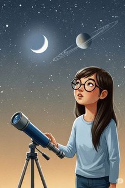 Elara and the Distant Worlds educational story for 7-12 years children in English featuring inspiring themes