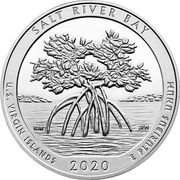 ¼ Dollar "Washington Quarter" (Salt River Bay, U.S. Virgin Islands - Silver 5 oz Bullion) - Reverse