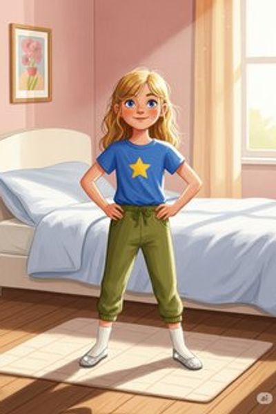 Ella's Magical Morning Dress-Up Adventure! daily life story for 3-6 years children in English featuring warm themes