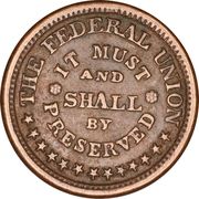 Civil War Patriotic Token - Army and Navy - Obverse