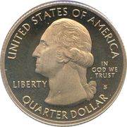 ¼ Dollar "Washington Quarter" (Great Smoky Mountains, Tennessee) - Obverse