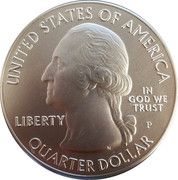¼ Dollar "Washington Quarter" (Bombay Hook National Wildlife Refuge, Delaware - Silver 5 oz Bullion) - Obverse