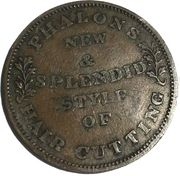 Hard Times Token - Phalon's Hair Cutting - Reverse