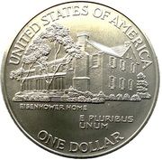 1 Dollar (Eisenhower Centennial) - Reverse