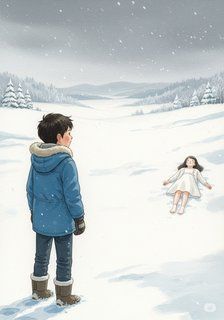 雪に注いだ想い drama story for 13-18 years children in Japanese featuring sad themes