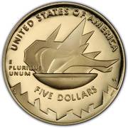 5 Dollars (Salt Lake Olympic Winter Games) - Reverse