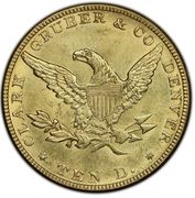 10 Dollars - Clark, Gruber & Co. - Reverse