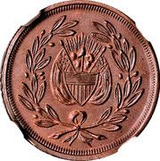 Civil War Patriotic Token - Major Gen. G.B. McClellan - Reverse