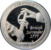 ¼ Dollar "Washington Quarter" (Saratoga National Historical Park, New York - Silver Proof) - Reverse