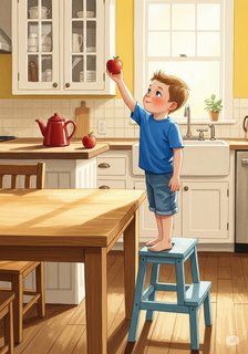 Leo's Food Adventure educational story for 3-6 years children in English featuring warm themes