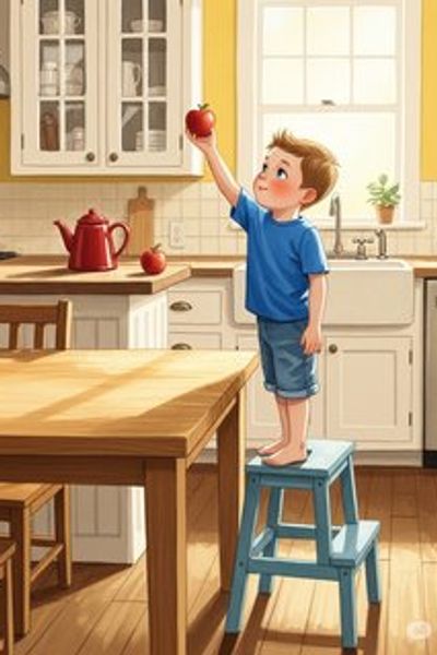 Leo's Food Adventure educational story for 3-6 years children in English featuring warm themes