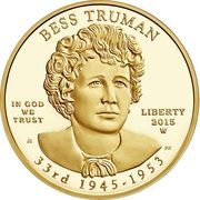 10 Dollars (Elizabeth "Bess" Truman; Bullion Coinage) - Obverse