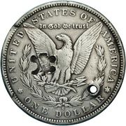 1 Dollar (Counterstamped) - Reverse