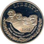 1 Dollar (Mount Rushmore) - Obverse