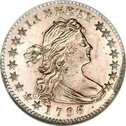 ½ Dime "Draped Bust Half Dime" (small eagle) - Obverse