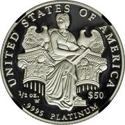 50 Dollars "American Platinum Eagle" (Bullion Coinage) - Reverse