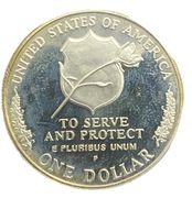 1 Dollar (National Law Enforcement Officers Memorial) - Reverse