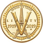 5 Dollars (American Legion 100th Anniversary) - Obverse