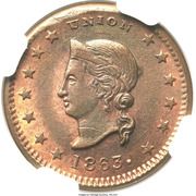 Civil War Merchant Token - D. Pond Grocer (Dowagiac, Michigan) - Reverse