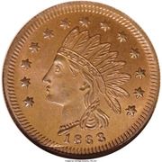 Civil War Merchant Token - B.B. Armstrong, Black Bear Hotel (Cincinnati, OH) - Reverse