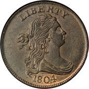 ½ Cent "Draped Bust - Half Cent" - Obverse