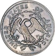 1 Dollar "Flowing Hair Dollar" - Reverse