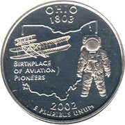 ¼ Dollar "Washington Quarter" (Ohio) - Reverse