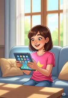 Nova's Digital Adventure educational story for 7-12 years children in English featuring warm themes