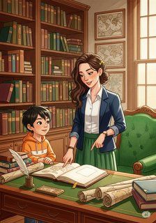 The Time-Trade Atlas educational story for 7-12 years children in English featuring warm themes