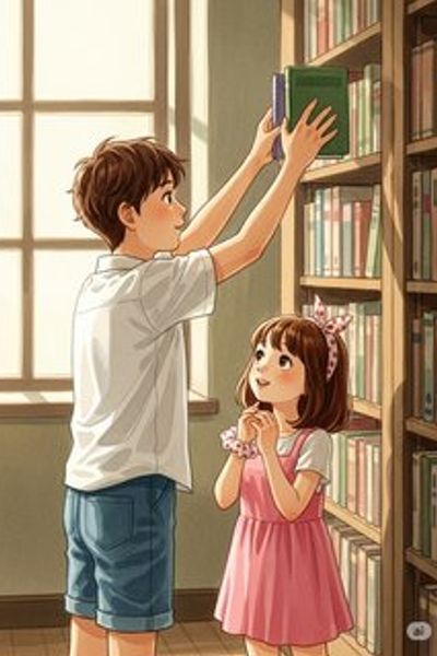 水玉のシュシュ romance story for 7-12 years children in Japanese featuring warm themes